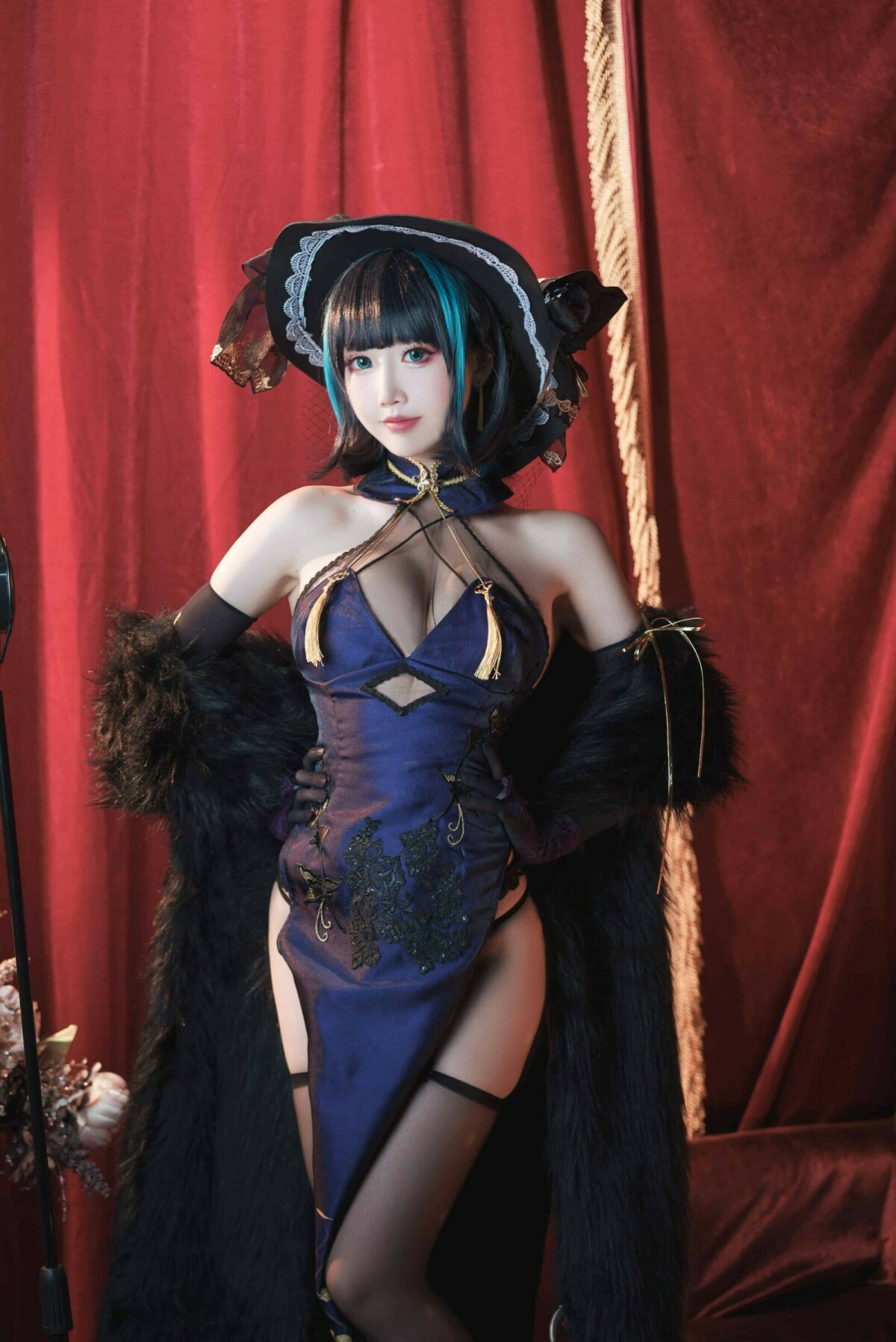 面饼仙儿 NO.110 柴郡旗袍 [21P1V-790MB]