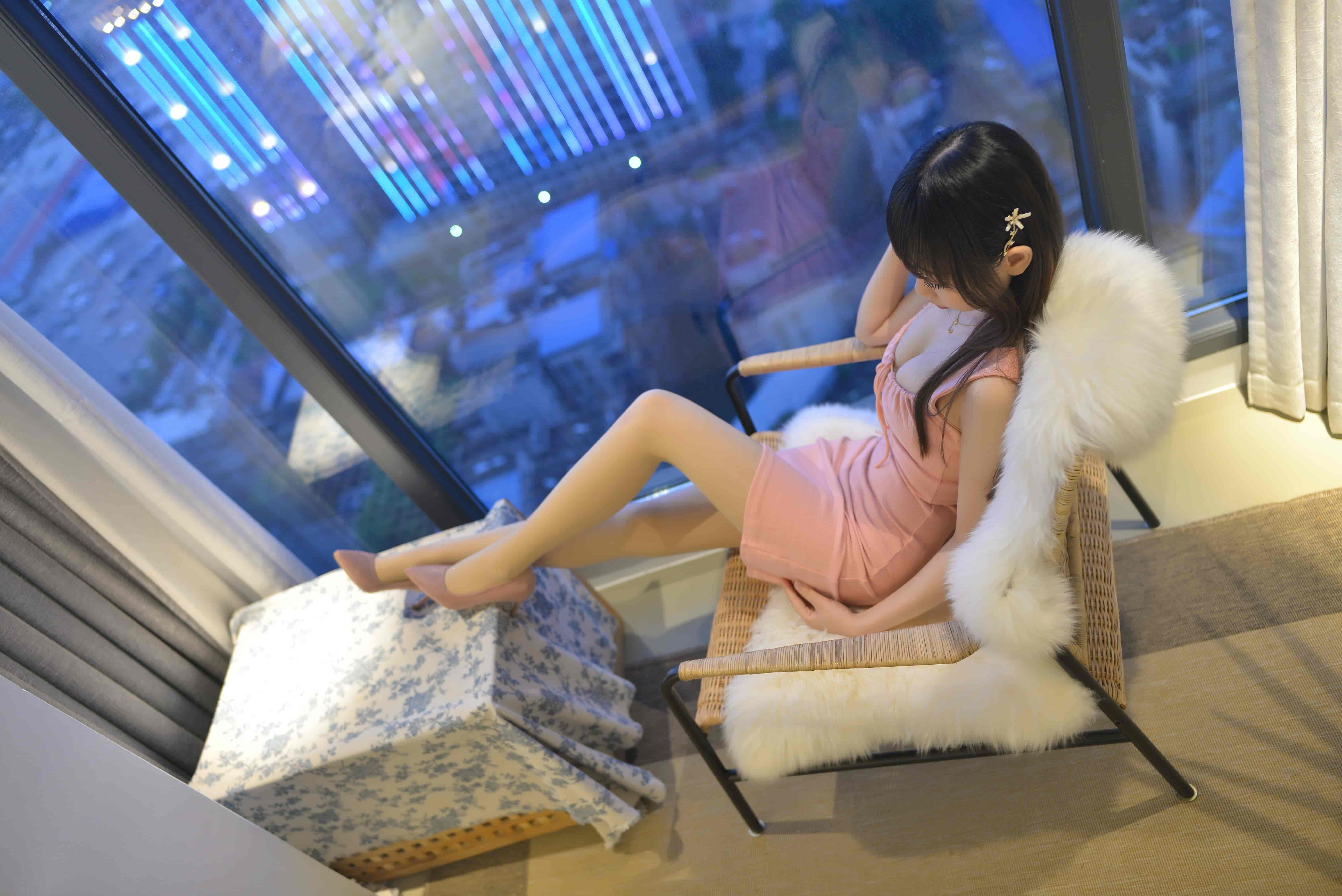 雪琪SAMA NO.046 vol.03粉色连衣裙[42P-362MB]